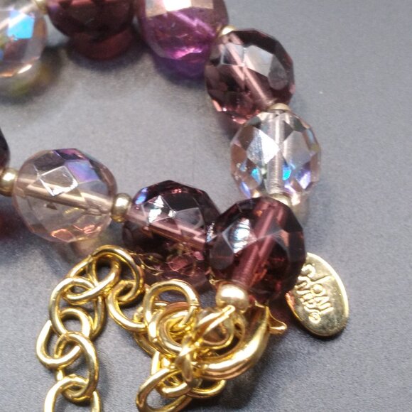 Joan Rivers Purple Crystal Firepolish Beaded 36'' Necklace - Picture 5 of 5